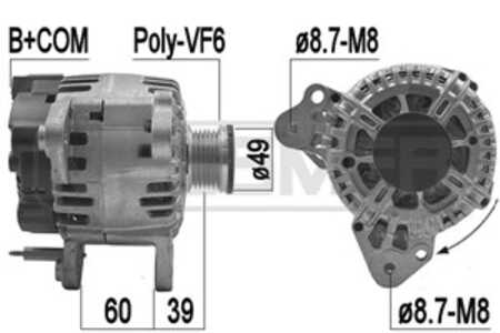 Generator, audi,seat,skoda,vw, 03F 903 023 E, 03F 903 023 EX, 3F9 030 23E X, 3F9 030 23E