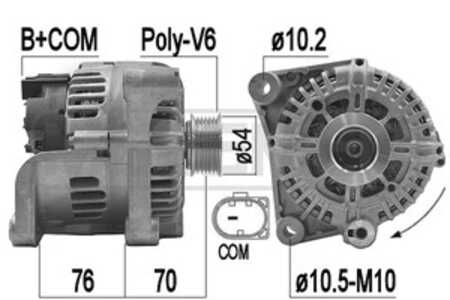 Generator, bmw 3 [e90], 3 coupé [e92], 3 touring [e91], 5 [e60], 5 touring [e61], 7 [e65, e66, e67], x3 [e83], 12 31 7 800 308,