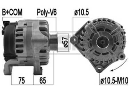 Generator, bmw x5 [e70], x6 [e71, e72], 12 31 7 801 124, 12 31 7 804 266