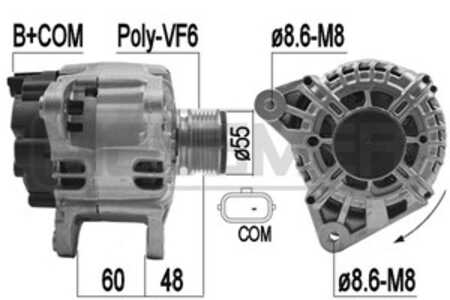 Generator, mercedes-benz citan minibus,  minivan [w415], citan mixto [doublecabinw415], citan skåp/stor limousine [w415], renau