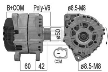 Generator, mercedes-benz e-klass [w212], e-klass t-model [s212], 000 906 29 22, 9062922, A 000 906 29 22, A 00090629220080, A 9