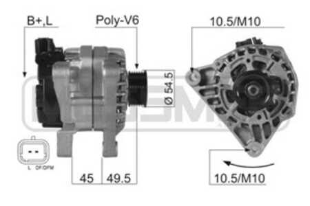 Generator, citroën,fiat,peugeot, 5702 K1, 5705 4H, 5705 5A, 5705 5T, 5705 6Y, 5705 6Z, 5705 GN, 5705 KX, 96 655 775 80, 9642779