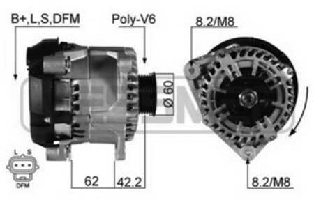 Generator, ford tourneo connect, transit connect, 1229421, 1376696, 1429689, 1464784, 1477972, 2T1U 10300 CA, 2T1U 10300 CB, 2T