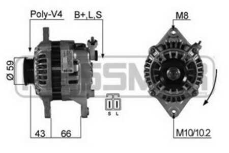 Generator, kia retona terrängbil täckt, sportage suv, 0K011-18300, 0K011-18300B, 0K011-18300C, 0K011-18300D, 0K012-18300, OK011