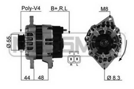 Generator, hyundai atos, getz, i10 i, kia picanto i, 37300-02550, 37300-02551