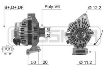 Generator, ford fiesta iv, fiesta skåp/stor limousine, focus i, focus sedan i, focus turnier i, puma, 1088304, 1098747, 1122238