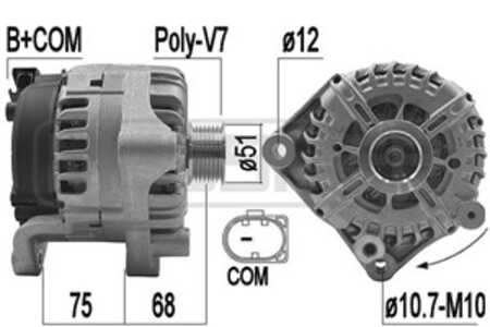 Generator, bmw x5 [e70], 12 31 7 533 469, 12 31 7 561 002