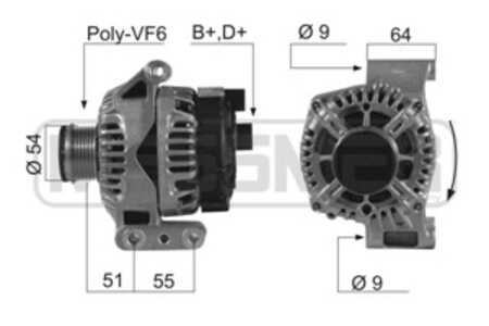 Generator, alfa romeo,fiat,lancia,opel,suzuki,vauxhall, 51718499, 51784844, 51805799, 51854909, 51984054