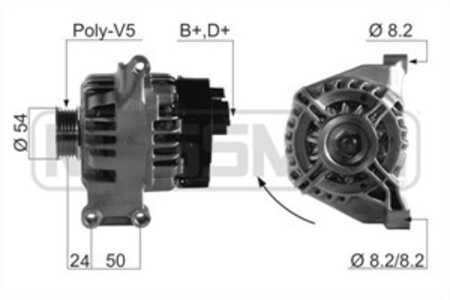 Generator, fiat grande punto, palio weekend, panda, punto, punto skåp/halvkombi, strada pick-up, lancia musa, y, 46542889, 4684