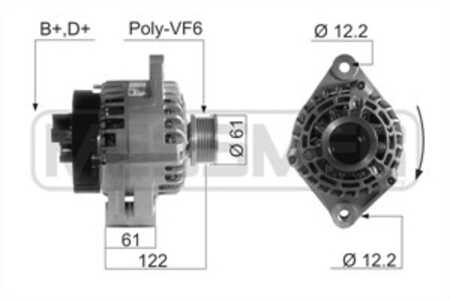 Generator, alfa romeo 147, 156, 156 sportwagon, 159, 159 sportwagon, fiat bravo ii, croma, grande punto, stilo, stilo multi wag