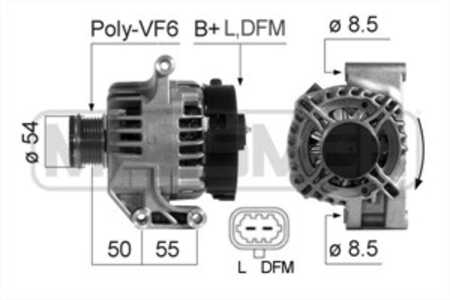 Generator, opel, 13 222 935, 13 256 932, 62 04 258, 62 04 283