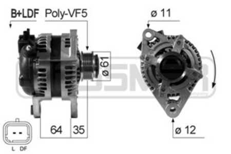 Generator, alfa romeo 159, 159 sportwagon, brera, spider, fiat croma, 50500728, 51734825