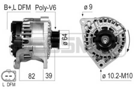 Generator, audi,skoda,vw, 06C 903 016 B, 06C 903 016 BX, 078 903 016 R, 078 903 016 RX, 078 903 016 S, 078 903 016 SX, 308055, 