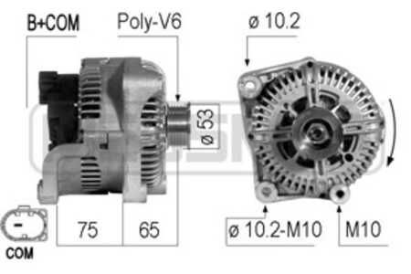 Generator, bmw x5 [e70], x6 [e71, e72], 12 31 7 796 125, 12 31 7 801 173