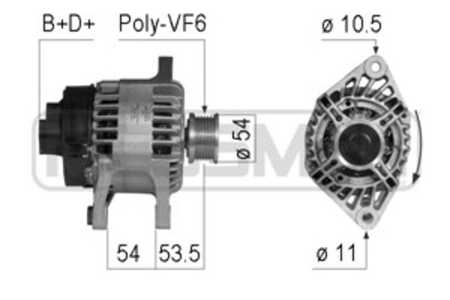 Generator, fiat bravo ii, idea, stilo, lancia musa, 51727338, 51859058