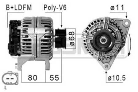 Generator, iveco daily flak/chassi iii, daily skåp iii, 500335719