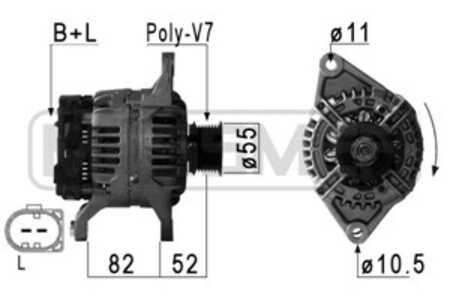 Generator, fiat,iveco, 504009977