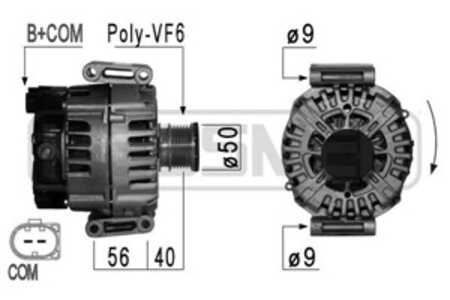 Generator, mercedes-benz, 013 154 68 02, A 013 154 68 02