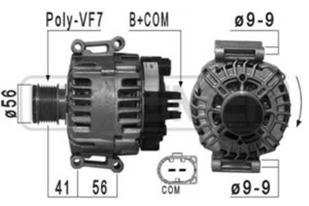 Generator, mercedes-benz, 271 154 15 02, A 271 154 15 02, A 27115415020080