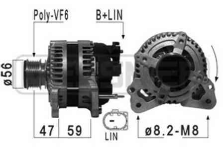 Generator, vw tiguan, 03L 903 024 X, 03L 903 024