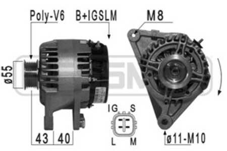 Generator, toyota auris, avensis, avensis kombi, avensis sedan, corolla, corolla kombi, corolla sedan, corolla verso, 27060-0D1