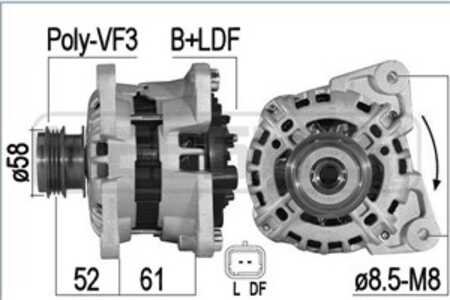 Generator, dacia,renault, 23 10 083 44R, 23 10 083 86R