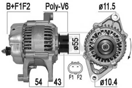 Generator, jeep cherokee, wrangler i, wrangler ii, 38522296F, 5104762AA, 56005 685AC, 56041 822AA, KRL005-685AC