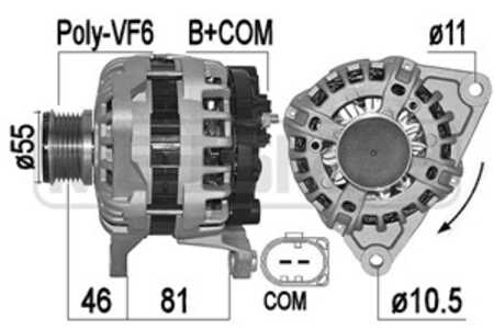 Generator, iveco daily buss vi, daily flak/chassi vi, daily skåp vi, 5801580939