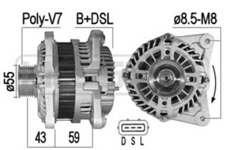 Generator, nissan, 23100-BC00A, 23100-BC400