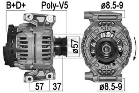 Generator, fiat croma, 51734824