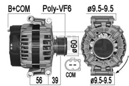 Generator, audi a4 b8, a4 b8 avant, a5, a5 cabriolet, a5 sportback, q5, 06E 903 019 D, 06E 903 019 DX