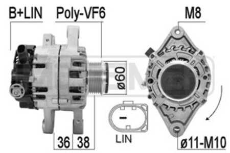 Generator, citroën c1 ii, peugeot 108, toyota aygo, yaris, 27060-0Q160, B000912080