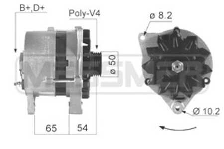 Generator, audi,skoda,vw, 047 903 015 J, 443 113 516 631, 443 113 516 751, 9516661