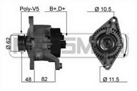 Generator, fiat ducato buss, ducato flak/chassi, ducato skåp, 1305709080, 1315060080, 46231763, 46430110, 46434930, 5895030, 61