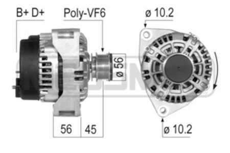 Generator, mercedes-benz, 010 154 01 02, 010 154 05 02, 010 154 65 02, 010 154 94 02, A 010 154 01 02, A 010 154 05 02, A 010 1