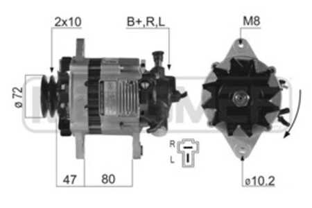 Generator, kia retona terrängbil täckt, sportage suv, 0K054-18300C, 0K740-18300, 0K740-18300B, 37300-2W001, OK054-18300C