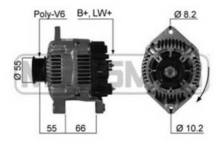 Generator, mitsubishi,renault,volvo, 77 00 862 613, 8602101