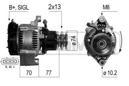 Generator, toyota, 27040-54280, 27040-54300, 27040-54310, 27040-54391, 27040-54410, 27040-54440, 27040-54500, 27040-54520, 2706