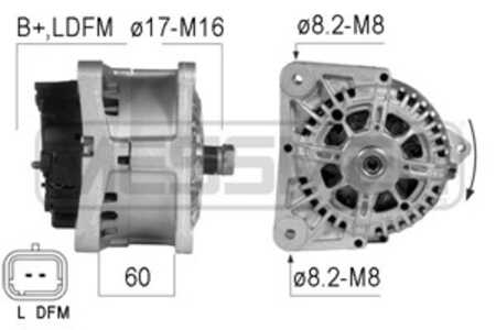 Generator, dacia,nissan,renault, 23100-00Q2H, 23100-00QA1, 23100-00QA9, 23100-00QAB, 23100-00QBA, 23100-00QBK, 23100-BN700, 231