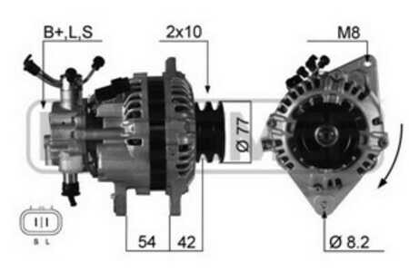 Generator, fiat ducato skåp, hyundai galloper i, galloper ii, terracan, mitsubishi galloper, 37300-42860, 37300-42862, 37300-42