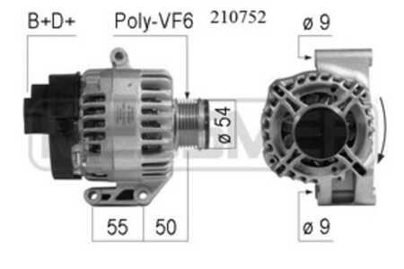 Generator, alfa romeo,citroën,fiat,lancia,opel,peugeot,vauxhall, 16 088 580 80, 1705008, 51805801, 51829383, 51854911, 51854912