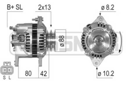 Generator, nissan patrol gr wagon v, 23100-VB310, 23100-VB311, A003TA4399, A3TA4399