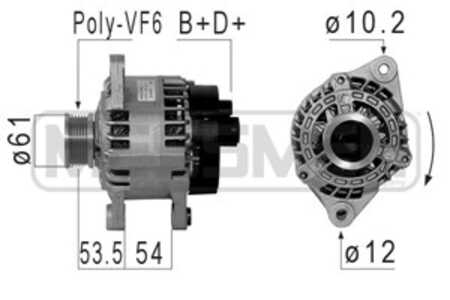 Generator, alfa romeo,fiat,lancia, 46445660, 46457327, 4675837, 46765837, 46774429, 46823540