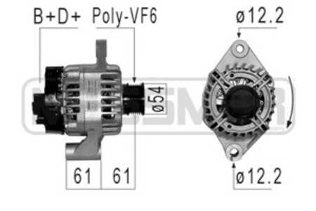 Generator, alfa romeo giulietta, 51884886