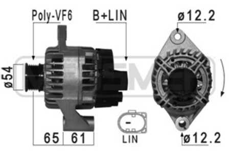 Generator, alfa romeo,fiat,jeep, 51884351