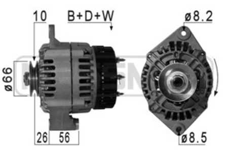 Generator, lada 110, 111, 112, niva terrängbil täckt, 2121-4370-101