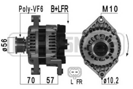 Generator, chevrolet cruze, cruze halvkombi, 13 502 580, 13 579 676