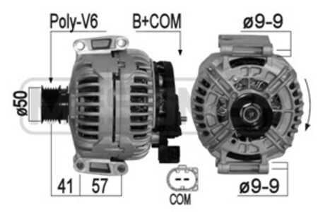 Generator, mercedes-benz, 2 7 215 401 02 80, 272 154 01 02, 68011 841AB, A 2 7 215 401 02 80, A 2 721 5401 0280, A 272 154 01 02