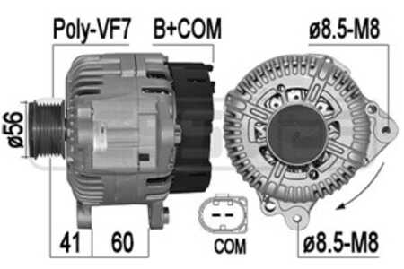 Generator, audi q7, porsche cayenne, vw touareg, 021 903 016, 955 603 117 00