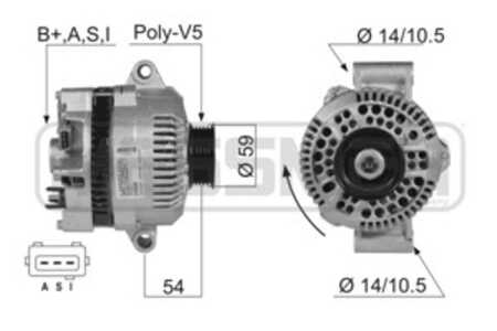 Generator, ford mondeo i, mondeo ii, mondeo sedan i, mondeo sedan ii, mondeo turnier i, mondeo turnier ii, 1021397, 1024864, 10